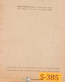 Sima-Sima VO No. 2, Vertical Milling Machine, Operations and Maintenance Manual 1968-No. 2-Sima Rossi-VO-01